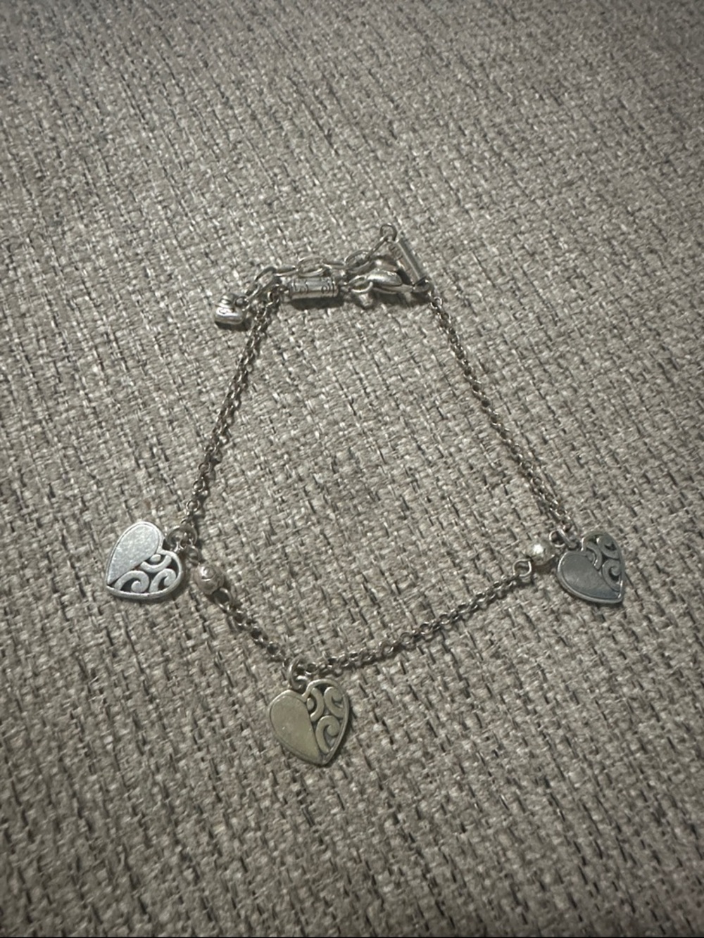 VTG Brighton Retired Heart Charm Bracelet
